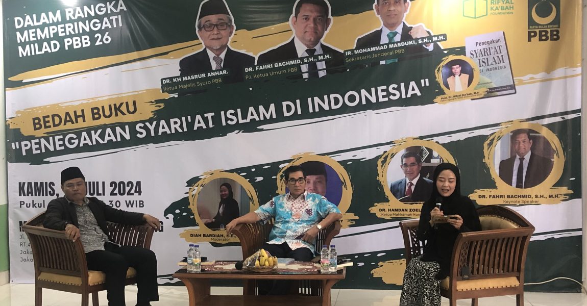 PBB dan Rifyal Ka’bah Foundation Gelar Bedah Buku Penegakan Syari’at Islam di Indonesia